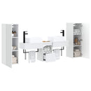 vidaXL Fürdőszoba bútor szett 5 db Fehér 33 x 34,5 x 100 cm Szerelt Fa