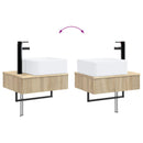 vidaXL Fürdőszoba bútor szett 5 db Sonoma Tölgy 33 x 34,5 x 100 cm