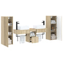 vidaXL Fürdőszoba bútor szett 5 db Sonoma Tölgy 33 x 34,5 x 100 cm