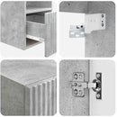vidaXL Fürdőszoba bútor szett 5 db Betonszürke 33 x 34,5 x 100 cm