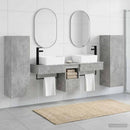 vidaXL Fürdőszoba bútor szett 5 db Betonszürke 33 x 34,5 x 100 cm