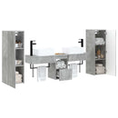 vidaXL Fürdőszoba bútor szett 5 db Betonszürke 33 x 34,5 x 100 cm