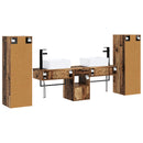 vidaXL Fürdőszoba bútor szett 5 db Antik Fa 33 x 34,5 x 100 cm