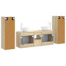 vidaXL Fürdőszoba bútor szett 5 db Sonoma Tölgy 33 x 34,5 x 100 cm