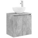 vidaXL Fürdőszoba bútor szett 5 db Betonszürke 33 x 34,5 x 100 cm