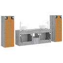 vidaXL Fürdőszoba bútor szett 5 db Szürke Sonoma 33 x 34,5 x 100 cm