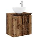 vidaXL Fürdőszoba bútor szett 5 db Antik Fa 33 x 34,5 x 100 cm