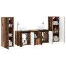 vidaXL Fürdőszoba bútor szett 5 db Antik Fa 33 x 34,5 x 100 cm