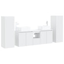 vidaXL Fürdőszoba bútor szett 5 db Fehér 33 x 34,5 x 100 cm Szerelt Fa