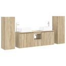 vidaXL Fürdőszoba bútor szett 5 db Sonoma Tölgy 33 x 34,5 x 100 cm
