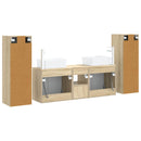 vidaXL Fürdőszoba bútor szett 5 db Sonoma Tölgy 33 x 34,5 x 100 cm