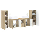 vidaXL Fürdőszoba bútor szett 5 db Sonoma Tölgy 33 x 34,5 x 100 cm