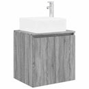 vidaXL Fürdőszoba bútor szett 5 db Szürke Sonoma 33 x 34,5 x 100 cm