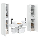 vidaXL Fürdőszoba bútor szett 5 db Fehér 33 x 34,5 x 160 cm Szerelt Fa