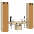 vidaXL Fürdőszoba bútor szett 5 db Sonoma Tölgy 33 x 34,5 x 160 cm