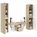 vidaXL Fürdőszoba bútor szett 5 db Sonoma Tölgy 33 x 34,5 x 160 cm