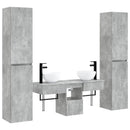 vidaXL Fürdőszoba bútor szett 5 db Betonszürke 33 x 34,5 x 160 cm