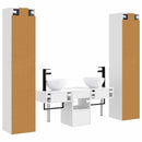 vidaXL Fürdőszoba bútor szett 5 db Magasfényű Fehér 33 x 34,5 x 160 cm