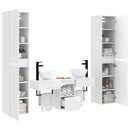 vidaXL Fürdőszoba bútor szett 5 db Magasfényű Fehér 33 x 34,5 x 160 cm