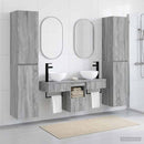 vidaXL Fürdőszoba bútor szett 5 db Szürke Sonoma 33 x 34,5 x 160 cm