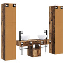 vidaXL Fürdőszoba bútor szett 5 db Antik Fa 33 x 34,5 x 160 cm