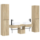 vidaXL Fürdőszoba bútor szett 5 db Sonoma Tölgy 33 x 34,5 x 160 cm