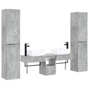 vidaXL Fürdőszoba bútor szett 5 db Betonszürke 33 x 34,5 x 160 cm