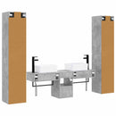 vidaXL Fürdőszoba bútor szett 5 db Betonszürke 33 x 34,5 x 160 cm