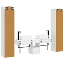 vidaXL Fürdőszoba bútor szett 5 db Magasfényű Fehér 33 x 34,5 x 160 cm