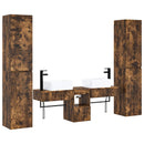 vidaXL Fürdőszoba bútor szett 5 db Füstös Tölgy 33 x 34,5 x 160 cm