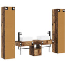 vidaXL Fürdőszoba bútor szett 5 db Antik Fa 33 x 34,5 x 160 cm