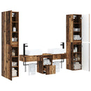 vidaXL Fürdőszoba bútor szett 5 db Antik Fa 33 x 34,5 x 160 cm