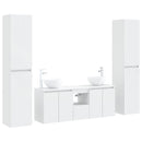 vidaXL Fürdőszoba bútor szett 5 db Fehér 33 x 34,5 x 160 cm Szerelt Fa