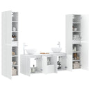vidaXL Fürdőszoba bútor szett 5 db Fehér 33 x 34,5 x 160 cm Szerelt Fa