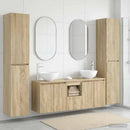 vidaXL Fürdőszoba bútor szett 5 db Sonoma Tölgy 33 x 34,5 x 160 cm