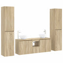 vidaXL Fürdőszoba bútor szett 5 db Sonoma Tölgy 33 x 34,5 x 160 cm