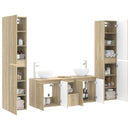 vidaXL Fürdőszoba bútor szett 5 db Sonoma Tölgy 33 x 34,5 x 160 cm