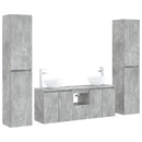 vidaXL Fürdőszoba bútor szett 5 db Betonszürke 33 x 34,5 x 160 cm