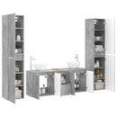 vidaXL Fürdőszoba bútor szett 5 db Betonszürke 33 x 34,5 x 160 cm