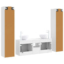 vidaXL Fürdőszoba bútor szett 5 db Magasfényű Fehér 33 x 34,5 x 160 cm