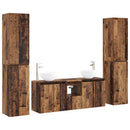 vidaXL Fürdőszoba bútor szett 5 db Antik Fa 33 x 34,5 x 160 cm