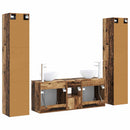 vidaXL Fürdőszoba bútor szett 5 db Antik Fa 33 x 34,5 x 160 cm