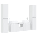vidaXL Fürdőszoba bútor szett 5 db Fehér 33 x 34,5 x 160 cm Szerelt Fa