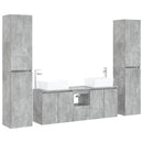vidaXL Fürdőszoba bútor szett 5 db Betonszürke 33 x 34,5 x 160 cm