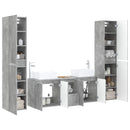 vidaXL Fürdőszoba bútor szett 5 db Betonszürke 33 x 34,5 x 160 cm