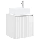 vidaXL Fürdőszoba bútor szett 5 db Magasfényű Fehér 33 x 34,5 x 160 cm