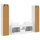 vidaXL Fürdőszoba bútor szett 5 db Magasfényű Fehér 33 x 34,5 x 160 cm