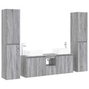 vidaXL Fürdőszoba bútor szett 5 db Szürke Sonoma 33 x 34,5 x 160 cm