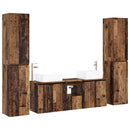 vidaXL Fürdőszoba bútor szett 5 db Antik Fa 33 x 34,5 x 160 cm