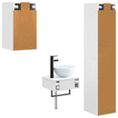vidaXL Fürdőszoba bútor szett 3 db Fehér 33 x 34,5 x 160 cm Szerelt Fa